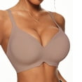 thumbnail image 4 of UQJfacai Womens Push Up Wireless Bras No Underwire Seamless Full Coverage Bralettes Supportive Comfort Padded Everyday Bra XXL, 4 of 5