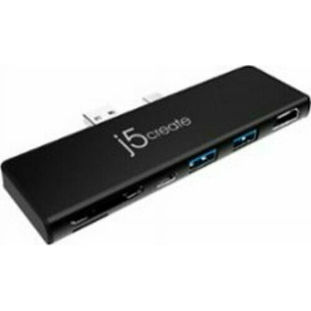 j5create - ULTRADRIVEMINIDOCK for Surface Pro 7 - Black