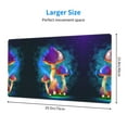 thumbnail image 2 of Rateoe Magic Mushrooms ,Fireflies Print Mouse Pad - Extended Large Gaming Mousepad,Non-Slip Stitched Edge,16x29.5 Inch, 2 of 8