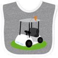 thumbnail image 3 of Inktastic Golf Cart Golfing Boys or Girls Baby Bib, 3 of 4