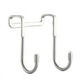 thumbnail image 2 of S-shaped Over Cabinet Hooks, 304 Stainless Steel Double Hooks Heavy Duty Door Hooks, Wall Mounted Towel Hooks for Hanging Clothes Towels Clothes Bags, 2 of 6