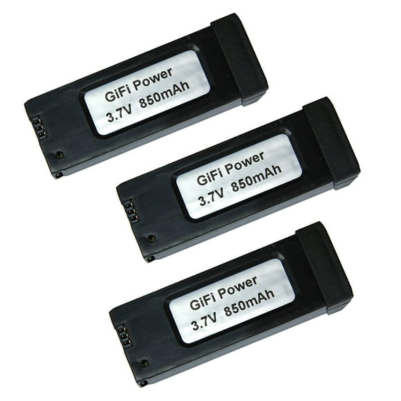 MaximalPower GiFi Power® Replacement 3.7V 850mAh Battery for Eachine E58 Quadcopter Drone (3 Pack)