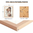 thumbnail image 4 of Marco de fotos JDZIVTOP 10x13, madera natural, color beige, 4 of 6