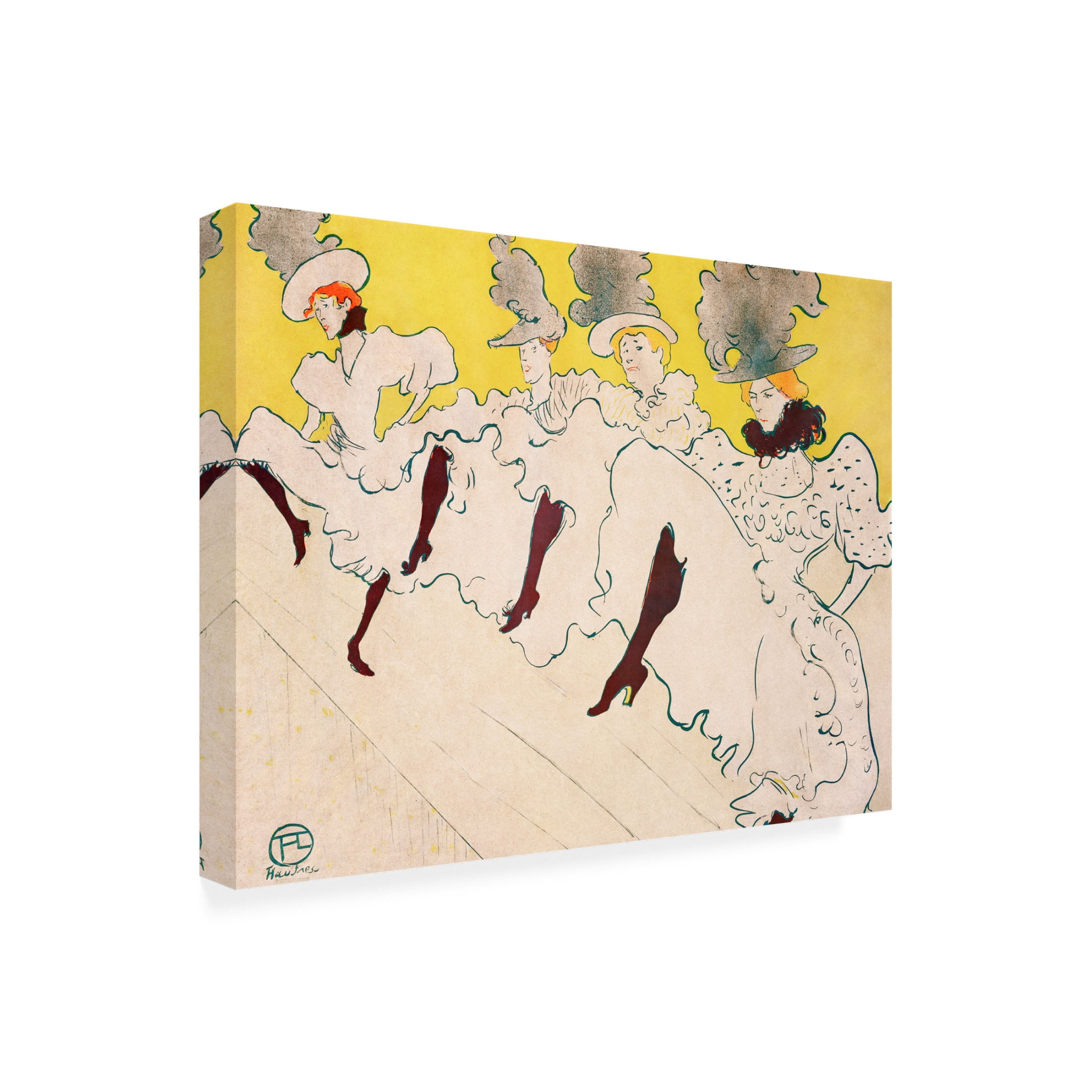 Trademark Fine Art Pictufy Mademoiselle Eglantineas Troupe 1896 Canvas Wall Art