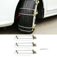 thumbnail image 4 of 3 Cadenas Antideslizantes Para Neumáticos De Nieve, Barro, Hielo, Cinturón De Seguridad Para Neumáticos De Invierno Para Automóviles, Camiones, SUV, Hechos De Acero Al, 4 of 7