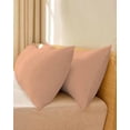 thumbnail image 4 of Peach Fuzz Body Throw Pillow Cover Case, Couch Sofa Bed Pillowcase, Soft Decorative Pillow Protector, Pure Color Modern Minimalist Art 20x54Inch Long Reversible Pillow Shams with Zipper, 4 of 6