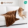 thumbnail image 5 of Imperial Rooms Sherpa Blanket Twin Size, 2-Pack – Soft Plush Microfiber with Cozy Sherpa Fleece, Warm Lightweight Blanket for Twin Bed, 60 x 80 Inches, Coffee, 5 of 7
