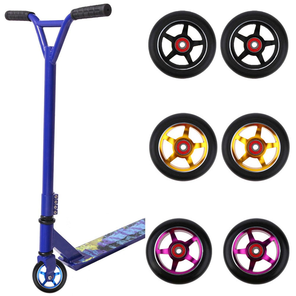 Scooter Wheels Big Cart Elastic And Durable PU Material Bearing Outdoor Sports 