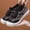 Black, variant on Womens Casual Breathable Fashion Flyknit Mesh Shoes, Lightweight Slip-On Walking Sneakers with Cushioned Insole, Non-Slip Athletic Sports Summer Shoes for Daily Wear