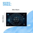thumbnail image 2 of BaHomeck placemats Set of 4 rectangle Linen Cotton Placemats for Dining Table Washable Heat Resistant,Space With Stars And Galaxies,18*12inch, 2 of 4