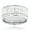 White, variant on Unique 14K Natural Diamond Mens Ring Comfort Fit Band For Him (Rose Gold Size 8.5)