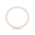 thumbnail image 2 of 1/5 CT Brilliant Round Cut Natural White Diamond Stackable Eternity Engagement Anniversary Band Ring For Womens In 10K Solid Rose Gold (0.20 Cttw) -9, 2 of 6