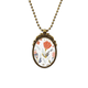 thumbnail image 1 of Pintura en polvo de planta de flor de naranja Collar Colgante Vintage de bronce antiguo de joyeria de lujo de regalo Unbranded  M, 1 of 3