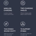 thumbnail image 4 of Portable Mini Chair Wireless Charger For All Phones 15W Wireless Charging Station Phone Charger Stand With Musical Speaker Function, 4 of 8