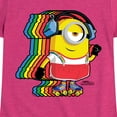 thumbnail image 3 of Despicable Me Minions - Retro Rainbow Skater - Toddler & Youth Girls Short Sleeve Graphic T-Shirt, 3 of 5