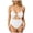 White, variant on vigerkar Womens One Piece Swimsuit Tummy Control Bathing Suit Sexy Cheeky High Cut Out Cute Ladies Swimwear (Blue, M)