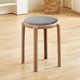 thumbnail image 5 of Solid Wood Round Stool Chair Ccushion Fours Seasons Catholic Thickening Cushion Round Sponge Stool Seat Cushion Thickening, 5 of 6
