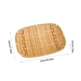 thumbnail image 3 of SLYNSHome Serving Tray Handwoven Bamboo Round Storage Basket, Natural Woven Fruit Bread Snack Holder for Kitchen Table Counter Farmhouse Home Decor, 3 of 6