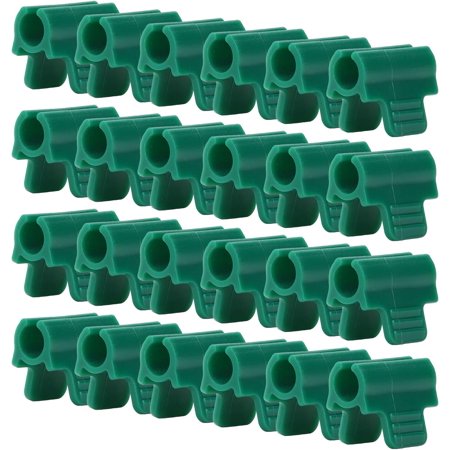 24Pcs Greenhouse Clamps Clips Film Single-Head Pressure Tube Film Flower Greenhouse Single Head Film Clamp for Garden (Thickened 14mm)