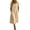Khaki(Dress), variant on Midi Dress for Women Puff Short Sleeve Square Neck Casual Loose Fit Cotton Blend Sundress with Pockets, Vintage Inspired BoHo Summer Dress