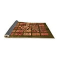 thumbnail image 2 of Ahgly Company Indoor Round Abstract Orange Modern Area Rugs, 3' Round, 2 of 4