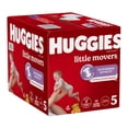 thumbnail image 3 of Huggies Little Movers Baby Diapers, Giga pack, Size 5 (27+ lbs), 58 Count, 3 of 9