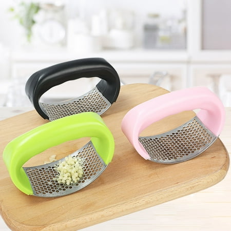 

Fogcroll Garlic Press Food Grade Simple Operation Stainless Steel Garlic Press Rocker for Daily Use