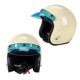 thumbnail image 4 of 3-snap Helmet Bubble Visor Lens For 3/4 Retro Open Face Motorcycle Helmet, 4 of 4