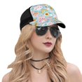 thumbnail image 5 of Lsque Love You Rabbit Printed Trucker Hat - Baseball Cap for Men Women - Breathable Mesh Side, Adjustable Fit - for Casual Wear, 5 of 7