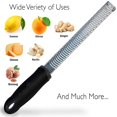 thumbnail image 4 of CHUANK Zester – GIXUSIL Stainless Steel Citrus Lemon Zester  Stainless Steel Grater  Cheese Grate  Ginger Zester  Sharp Blade and Ergonomic Handle with Protective Cover    Dishwasher Safe, 4 of 8