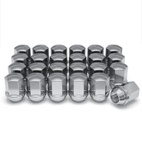 White Knight M14 x 1.50 Factory Style Lug Nuts for Select GM and CDJR vehicles, Chrome Duplex Bulge Acorn Lug Nut, 961709D (24 Pack)