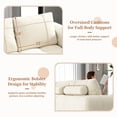 thumbnail image 4 of BedLuxury 109'' Modular Sectional Sofa,Sleeper Bed,L shaped Boneless Cloud Couch with Deep Seats for Living Room,No Assembly Required,Black, 4 of 8