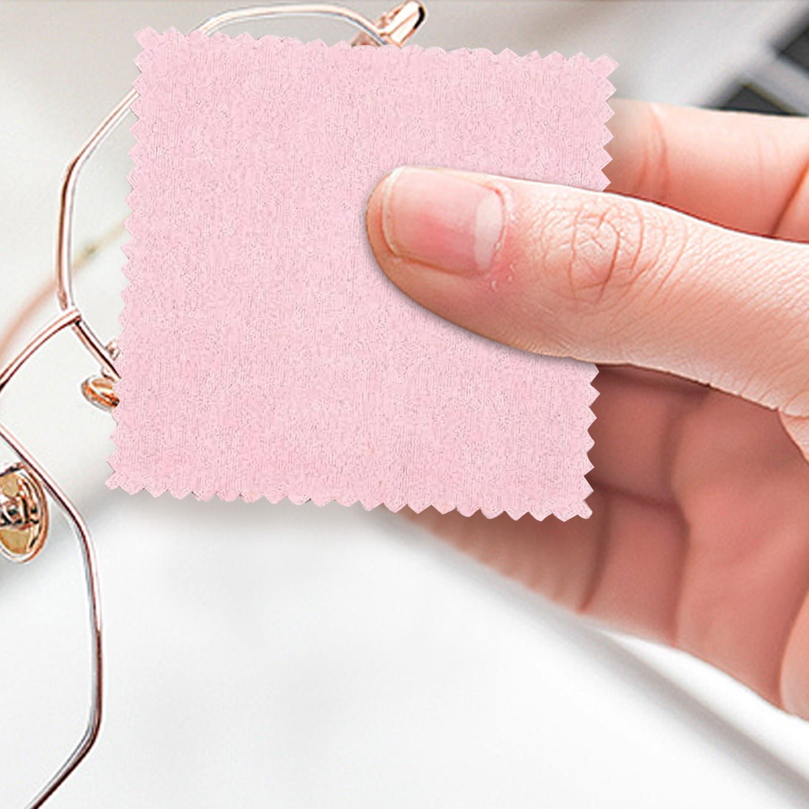 10pcs Jewelry Cleaning Cloth, Silver Polishing Cloth, Small Polish Cloth for Sterling Silver, Gold, Brass, Silverware, Ring, Watch and More (3.15" x 3.15")