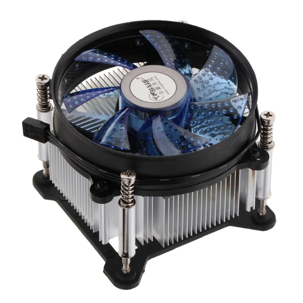 Wzmzjy 2200RPM CPU Quiet Fan 9cm Cooling Heatsink Cooler For LAG CPU 775 115, for Blue