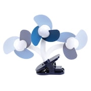 Dreambaby Clip-on Fan with Soft Fins - Baby Strollers Accessories for Infants & Toddlers - Blue