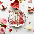 thumbnail image 3 of Valentine''s Day Tablecloth 60×60 Inch Square, Love Hearts Red Washable Table Cover for Party Picnic Dinner Decor, 3 of 6