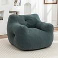thumbnail image 3 of SOULART 37.00" Bean Bag Chair, Green High-Density Foam Bean Bag Sofa with Armrests, Stuffed Comfy Chair for Adults in Living Room, Bedroom, Reading, 3 of 9