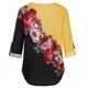 thumbnail image 4 of Pntutb Mujeres Casual tops Camisa Damas Cuello en V Estampado floral Camiseta suelta Blusa Camiseta top Pntutb Pntutb-68, 4 of 9