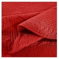 thumbnail image 6 of 3-Piece Christmas Quilt 100% Cotton Oversized Bedspread Lightweight Coverlet Embroidery Christmas Tree Pattern Bedding Set TC (Red, King (118"x106")), 6 of 8