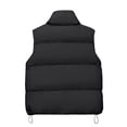 thumbnail image 3 of qucoqpe Women's Outwear Vest - Stand Collar Lightweight Zip Quilted Vest for Women, 3 of 5