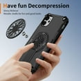 thumbnail image 2 of for iPhone 11 Phone Case [Compatible with Mag-Safe] [Built-in Invisible Stand] [Heavy Duty Drop Protection] Shockproof Rugged Protective Magnetic Cover for iPhone 11, Black, 2 of 7
