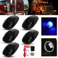 thumbnail image 3 of ECCPP 9 Led Cab Marker Roof Running Light Top Clearance Running Lights Wiring Pack (Smoke Len Blue Light Total), 3 of 5