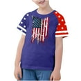 thumbnail image 2 of FamilyThread Kids America Flag 4th of July Shirt Toddler Kids Boys Girls Patriotic USA Shirt, Red White and Blue Tee Top, 2 of 4
