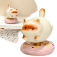 thumbnail image 2 of CoreLiving Cat Ceramics Figurines, Cute Desk Decor and Bookshelf Accessories, Whimsical Animal Statues for Home Office Tabletop, Collectible Miniature Figurines, 2 of 7