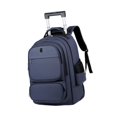 thumbnail image 3 of yuksok Large Capacity Rolling Backpack Travel Rolling Rucksack for Women Men Adults blue, 3 of 9