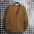 thumbnail image 3 of Suéter de talla grande cárdigan para hombre, Tops tejidos 9XL 8XL 50-190kg Otoño Invierno, suéteres de manga larga de Color sólido, ropa de talla grande, 3 of 4