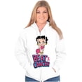 thumbnail image 4 of Betty Boop Beat Breast Cancer Ribbon Women Plus Size Zipper Hoodie Brisco Brands 2X, 4 of 5