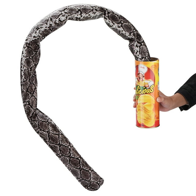 Novelty Potato Chip Can, Prank Gifts Spring Snake Prank Toy, Funny Jumping Trick with Design for Party Fun