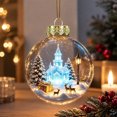 thumbnail image 6 of Fievgin Glowing Christmas Story Ornament, Light Up Mini Holiday Scene Transparent Globe with Warm LED for Tree Window Mantel, 6 of 6
