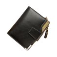 thumbnail image 1 of fastboy Men Wallets Card Holder Short Coin Pocket Zipper Purse Wallet Large Capacity Safe Multi-Function For Business Male Black, 1 of 9
